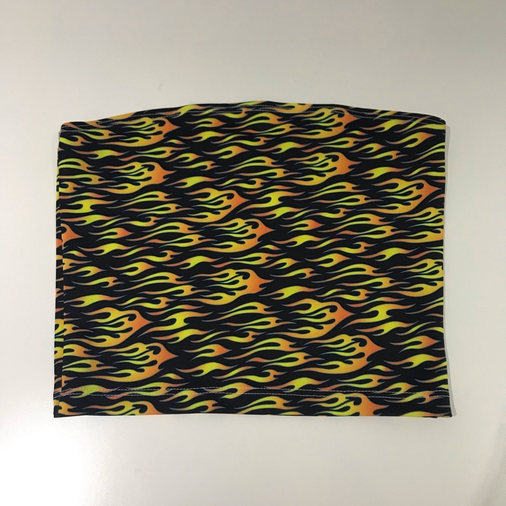 Flames tube top